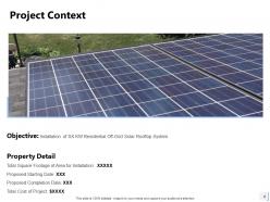 Project Proposal For Solar Panel Installation Powerpoint Presentation Slides