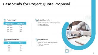 Project Quote Proposal Powerpoint Presentation Slides