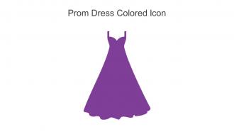 Prom Dress Colored Icon In Powerpoint Pptx Png And Editable Eps Format