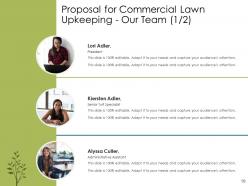 Proposal For Commercial Lawn Upkeeping Powerpoint Presentation Slides