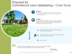 Proposal For Commercial Lawn Upkeeping Powerpoint Presentation Slides