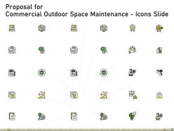 Proposal For Commercial Outdoor Space Maintenance Powerpoint Presentation Slides