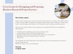 Proposal for designing and proposing business research project powerpoint presentation slides