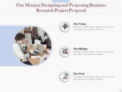 Proposal for designing and proposing business research project powerpoint presentation slides