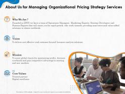 Proposal For Managing Organizational Pricing Strategy Powerpoint Presentation Slides