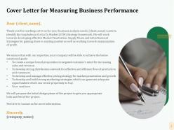 Proposal for measuring business performance powerpoint presentation slides