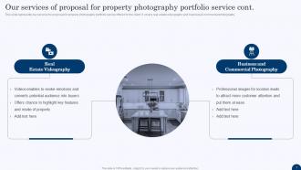 Proposal for Property Photography Portfolio Service powerpoint presentation slides