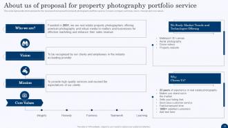 Proposal for Property Photography Portfolio Service powerpoint presentation slides