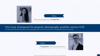 Proposal for Property Photography Portfolio Service powerpoint presentation slides