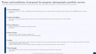 Proposal for Property Photography Portfolio Service powerpoint presentation slides