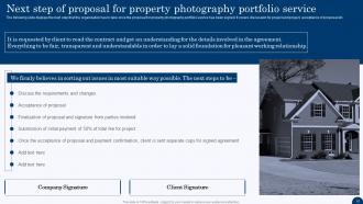 Proposal for Property Photography Portfolio Service powerpoint presentation slides