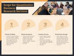 Proposal For Quantitative Business Research Powerpoint Presentation Slides