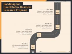 Proposal For Quantitative Business Research Powerpoint Presentation Slides