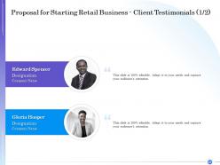 Proposal for starting retail business powerpoint presentation slides