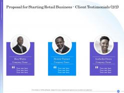 Proposal for starting retail business powerpoint presentation slides