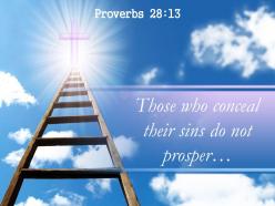 Proverbs 28 13 those who conceal their sins powerpoint church sermon