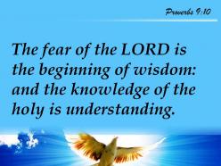 Proverbs 9 10 the holy one is understanding powerpoint church sermon