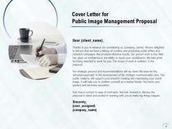 Public image management proposal powerpoint presentation slides