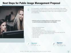 Public image management proposal powerpoint presentation slides