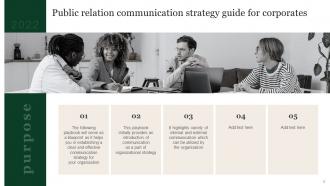 Public Relation Communication Strategy Guide For Corporates Powerpoint Presentation Slides