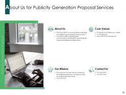 Publicity Generation Proposal Powerpoint Presentation Slides