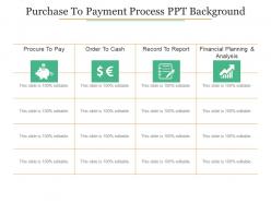 Purchase to payment process ppt background