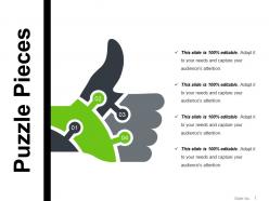 Puzzle pieces powerpoint slide information