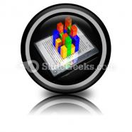 E book data powerpoint icon cc