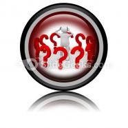 Man with question powerpoint icon cc