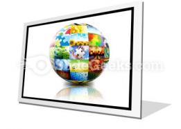 Picture photo gallery ball powerpoint icon f