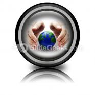 Protect the earth ppt icon for ppt templates and slides cc