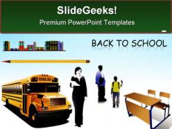 Back to school background education powerpoint backgrounds and templates 1210