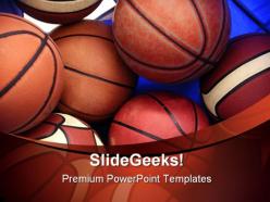 Basketball sports powerpoint backgrounds and templates 1210