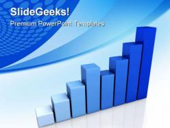 Blue graph business powerpoint backgrounds and templates 1210