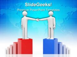 Business agreement handshake powerpoint templates and powerpoint backgrounds 0711