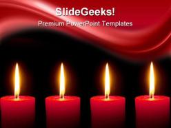 Candles beauty powerpoint backgrounds and templates 0111