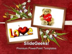 Card for valentine day youth powerpoint templates and powerpoint backgrounds 0311