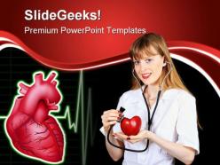 Cardiologist doctor medical powerpoint backgrounds and templates 0111