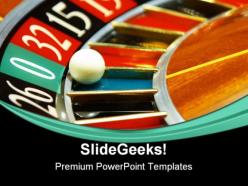 Casino roulette game powerpoint templates and powerpoint backgrounds 0611