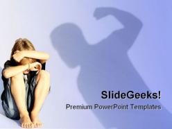 Child abuse people powerpoint backgrounds and templates 1210