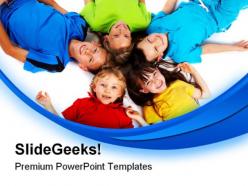 Children having fun entertainment powerpoint backgrounds and templates 1210