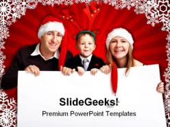 Christmas invitation family powerpoint background and template 1210