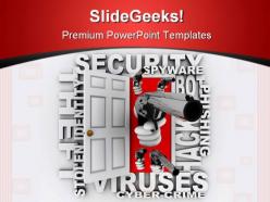 Cyber crime security powerpoint templates and powerpoint backgrounds 0411