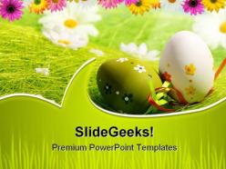 Easter eggs festival powerpoint backgrounds and templates 0111