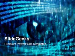 Eye with code technology powerpoint templates and powerpoint backgrounds 0311