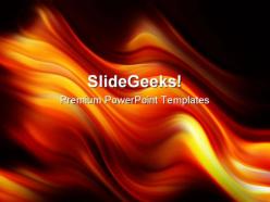 Flame waves abstract powerpoint templates and powerpoint backgrounds 0311