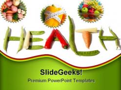 Food health powerpoint backgrounds and templates 1210