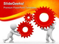 Gears01 industrial powerpoint background and template 1210