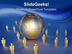 Global team business powerpoint templates and powerpoint backgrounds 0711