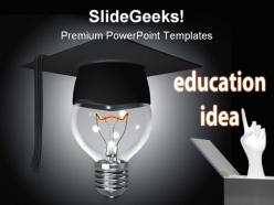 Graduation idea education people powerpoint backgrounds and templates 1210